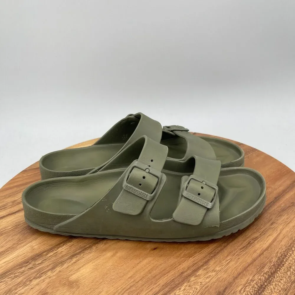 Birkenstock Arizona EVA Mens Size 11 / 44 Army Green Sandals Summer Beach Casual